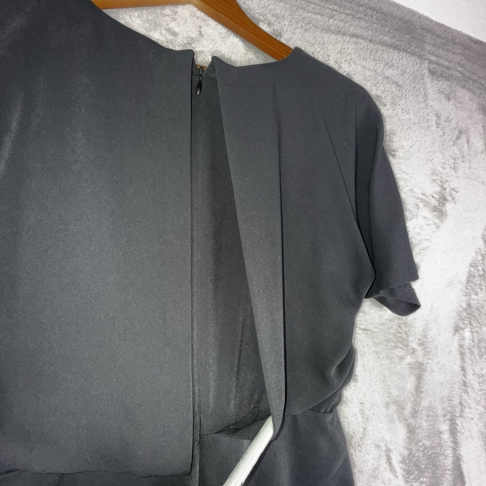 Banana Republic Little Black Blouson Mini Dress Women's 6 Professional Chic - Picture 11 of 12